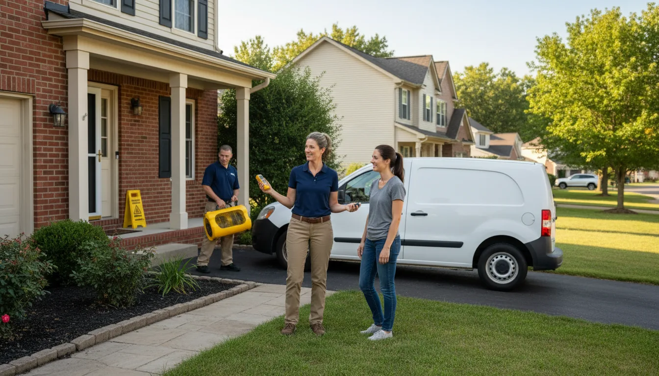 Residential water damage restoration in Ransom, IL